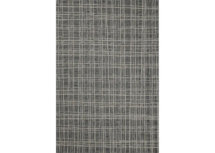 Polly POL-11 Graphite / Pebble 5''0" x 7''6" Rug by Chris Loves Julia