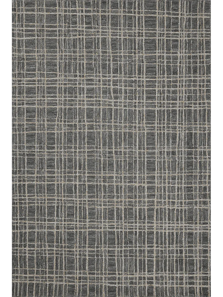 Polly POL-11 Graphite / Pebble 5''0" x 7''6" Rug by Chris Loves Julia