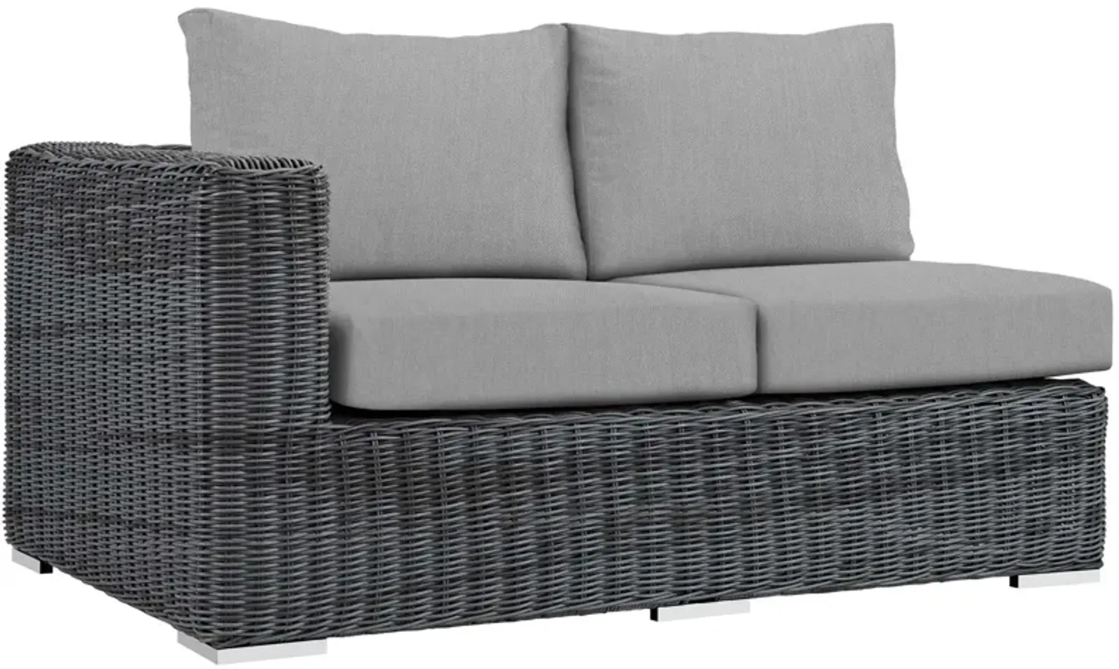 Modway - Summon Outdoor Patio Sunbrella® Left Arm Loveseat