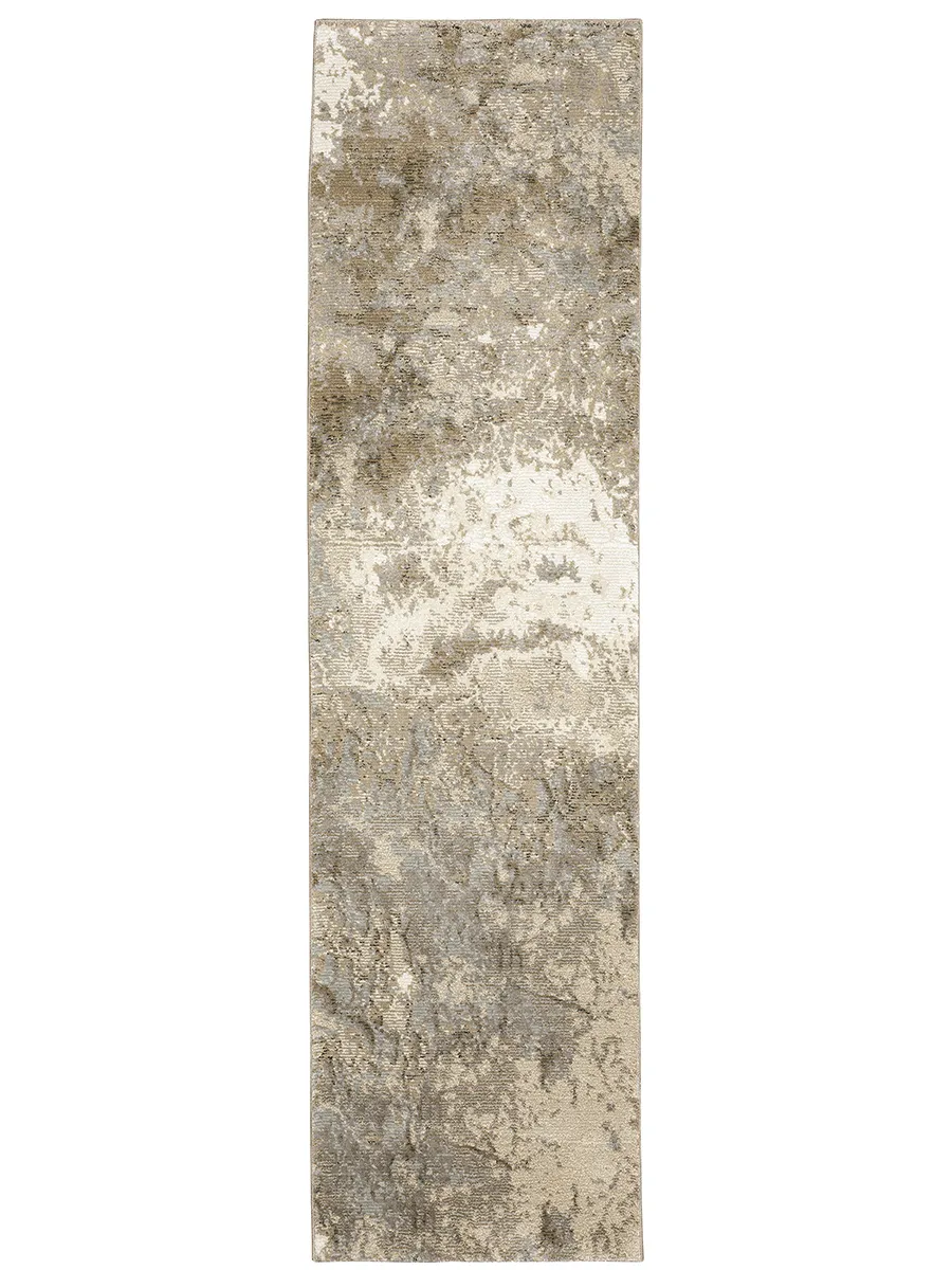 Evolution 2'3" x 8' Beige Rug