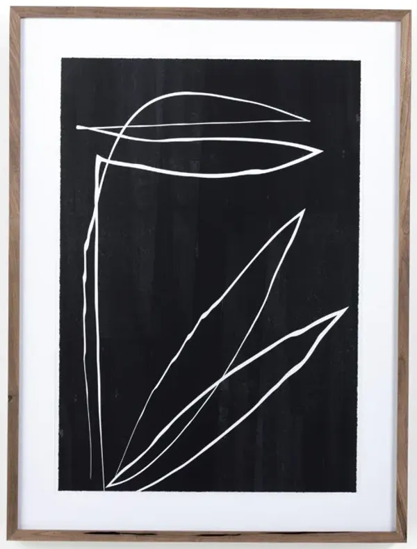 Abstract Botanic Line Drawing
