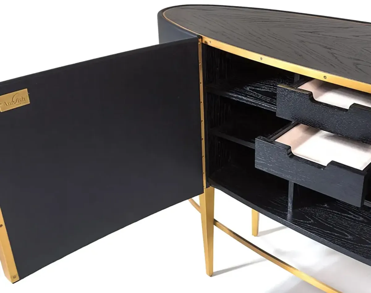 Ellipse Black Sideboard