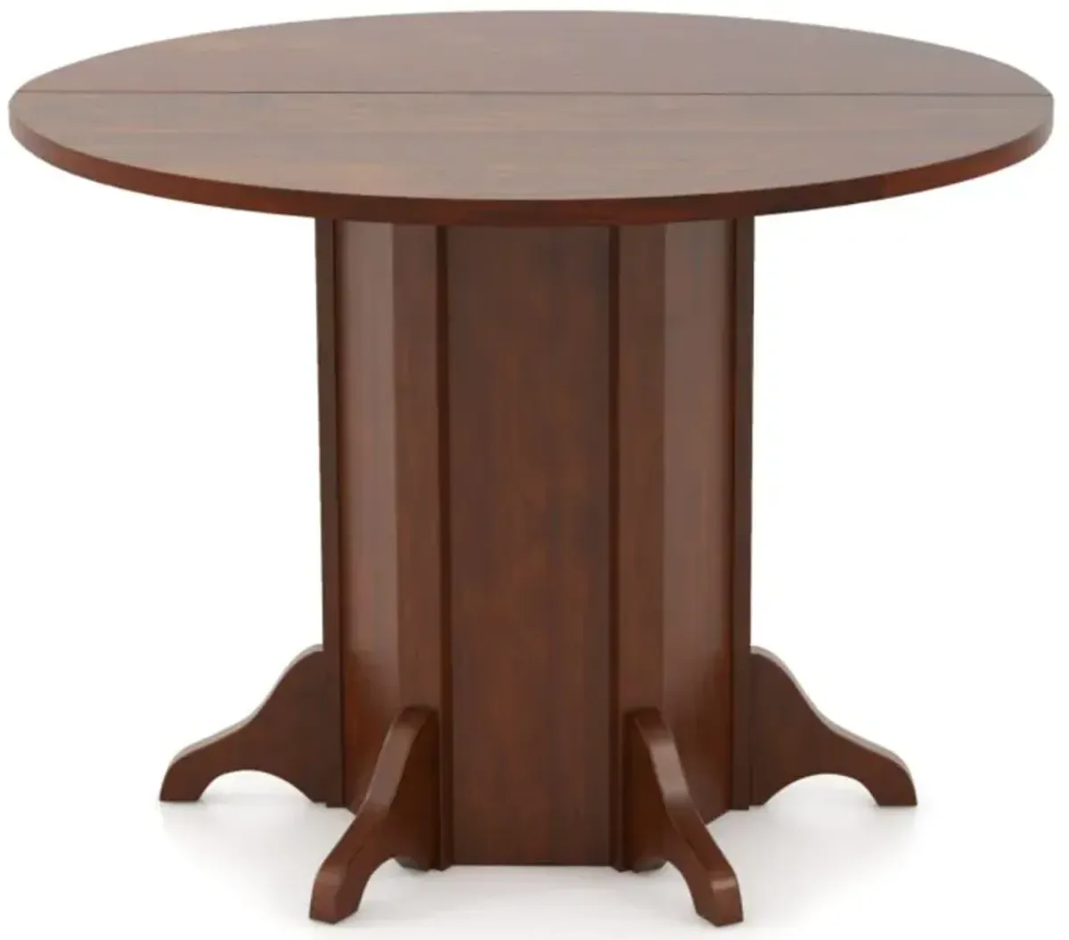 Hivvago Round Dining Table with Pedestal Base for 4-6 People