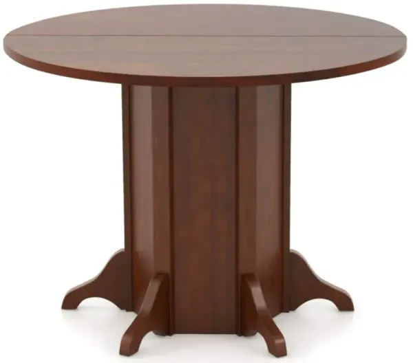 Hivvago Round Dining Table with Pedestal Base for 4-6 People