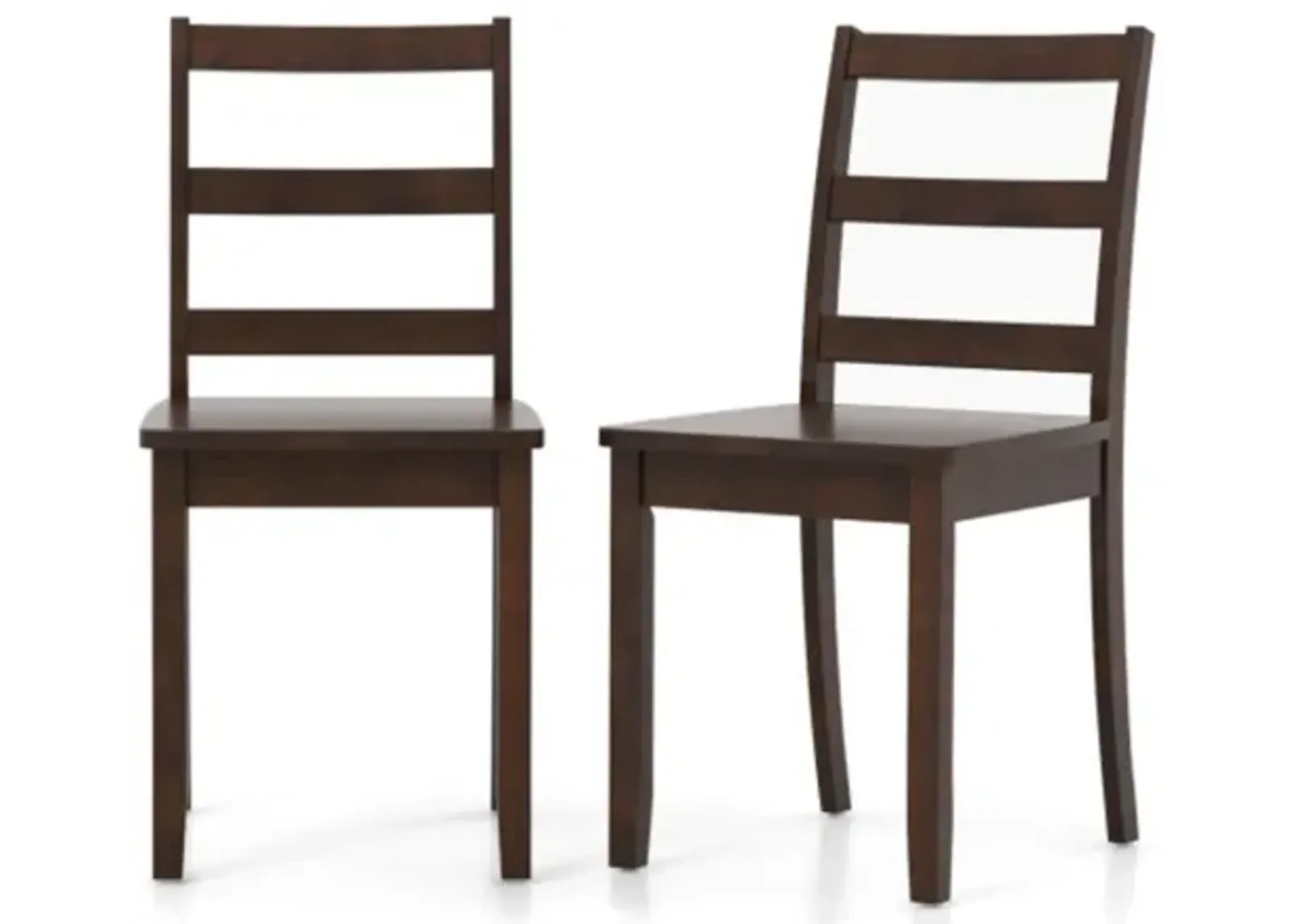 Hivvago Set of 2 Wood Dining Chairs with Solid Rubber Wood Legs