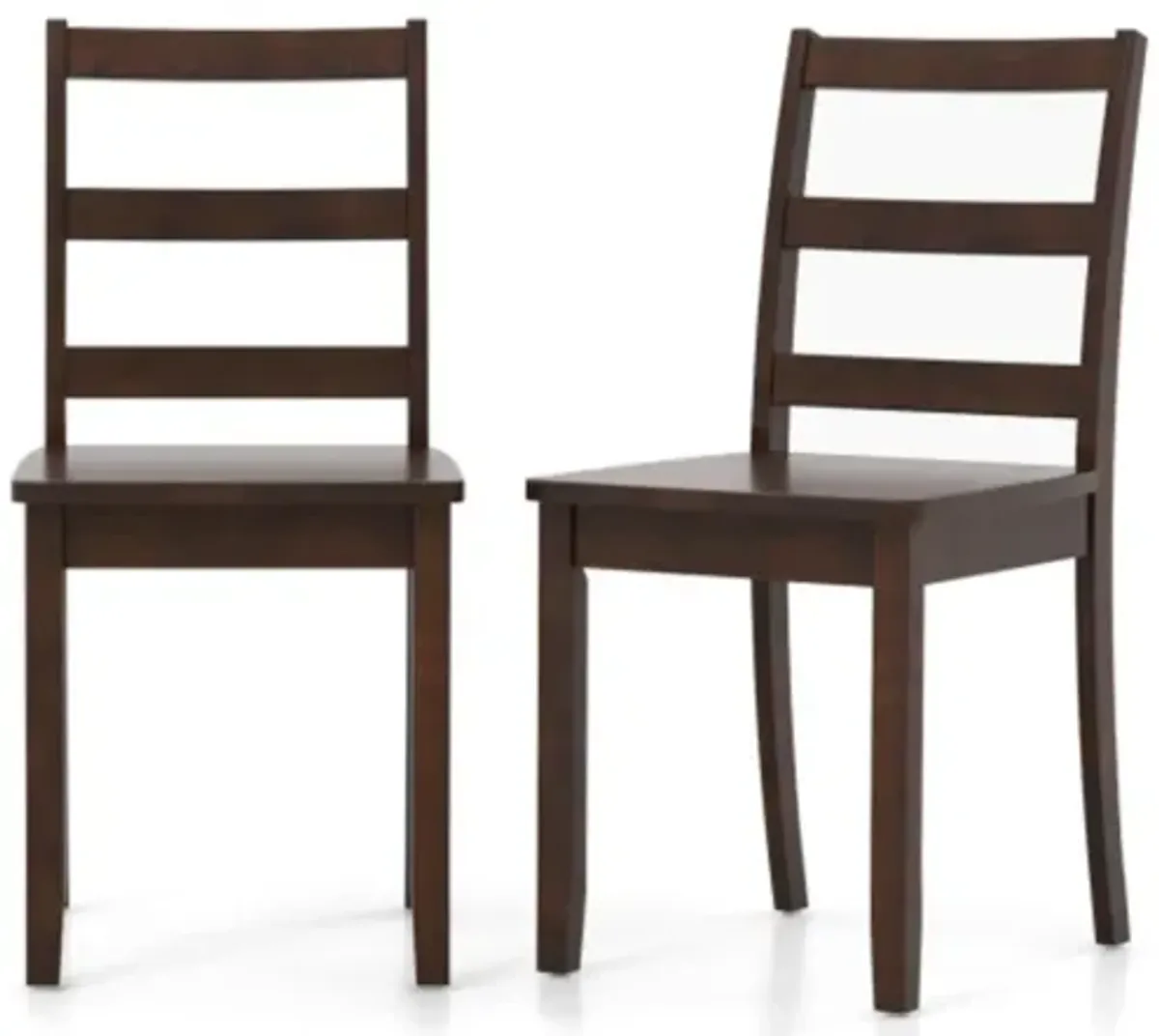 Hivvago Set of 2 Wood Dining Chairs with Solid Rubber Wood Legs