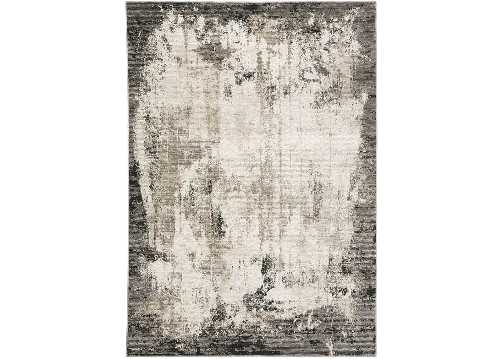 Nebulous 3'3" x 5' Grey/Ivory Rug