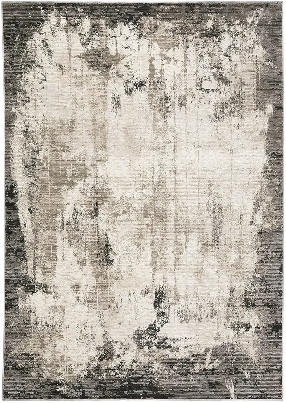 Nebulous 3'3" x 5' Grey/Ivory Rug