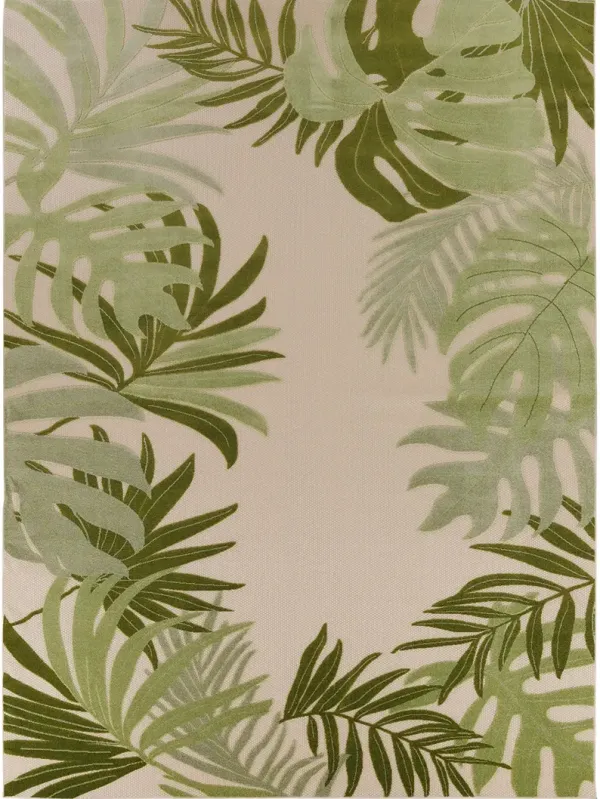 Aloha ALH40 Ivory/Green 5'3" x 7'5" Rug