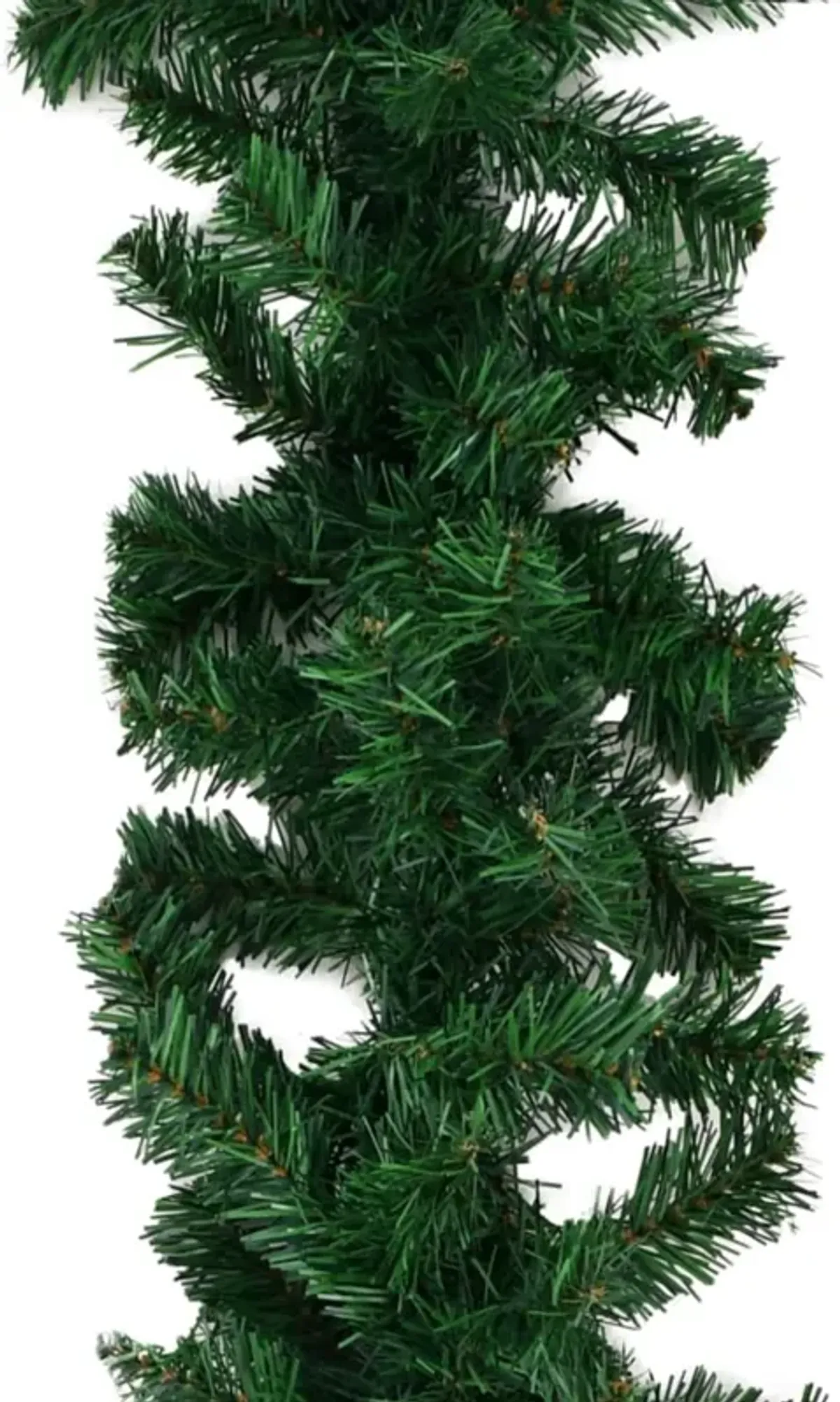 vidaXL Christmas Garlands 4 pcs Green 106.3" PVC