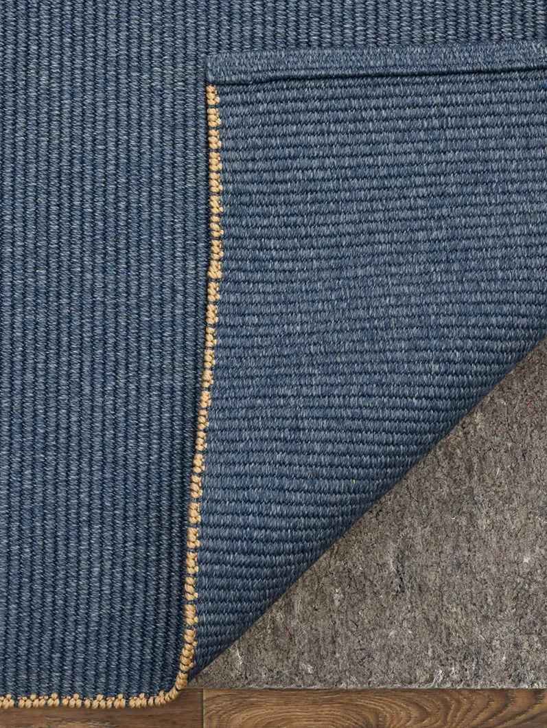 Theo 0827F 4' x 6' Blue/Tan Rug