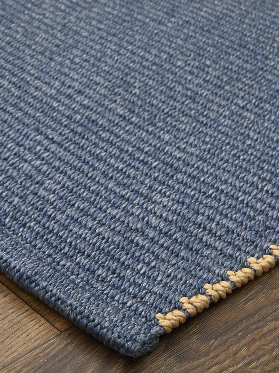 Theo 0827F 4' x 6' Blue/Tan Rug