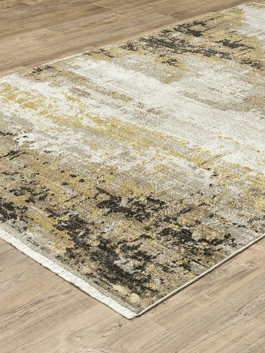 Bauer 9'10" x 12'10" Gold Rug