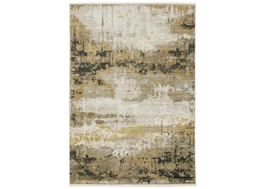 Bauer 9'10" x 12'10" Gold Rug