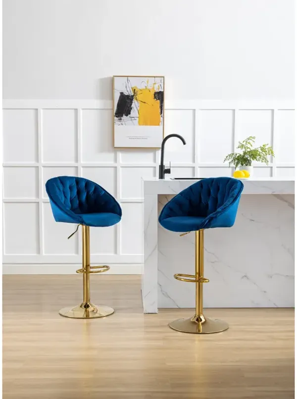 Swivel Bar Stools Set Of 2 Adjustable Counter Height Chairs With Footrest For Kitchen, Dining