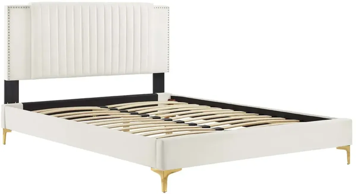 Modway - Zahra Channel Tufted Performance Velvet Full Platform Bed