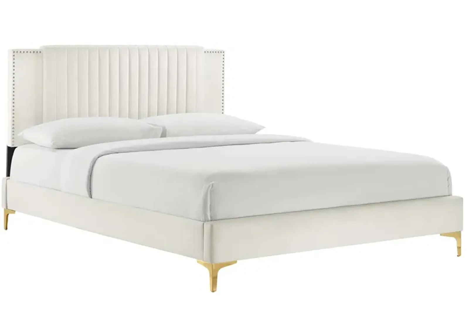 Modway - Zahra Channel Tufted Performance Velvet Full Platform Bed