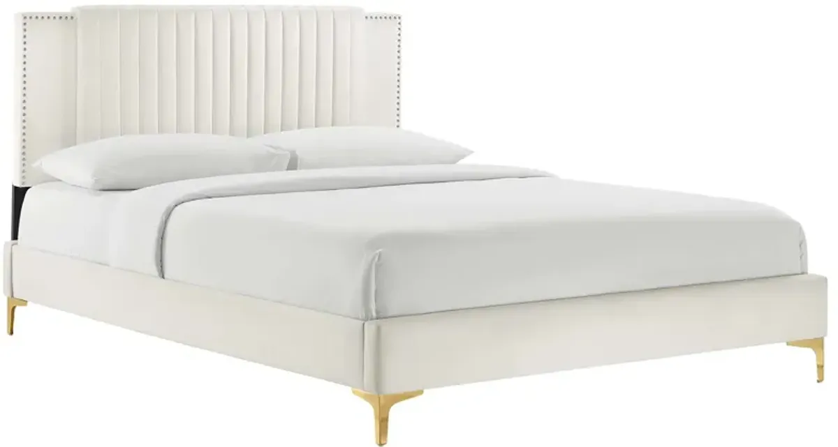 Modway - Zahra Channel Tufted Performance Velvet Full Platform Bed