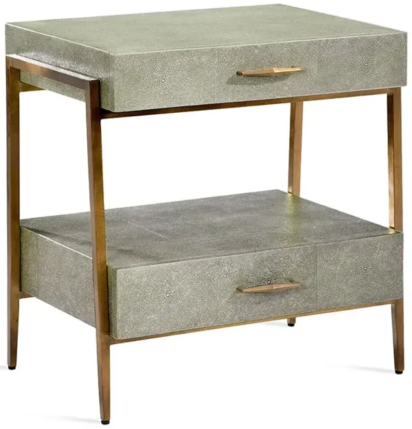 Morand Bedside Chest - Shagreen