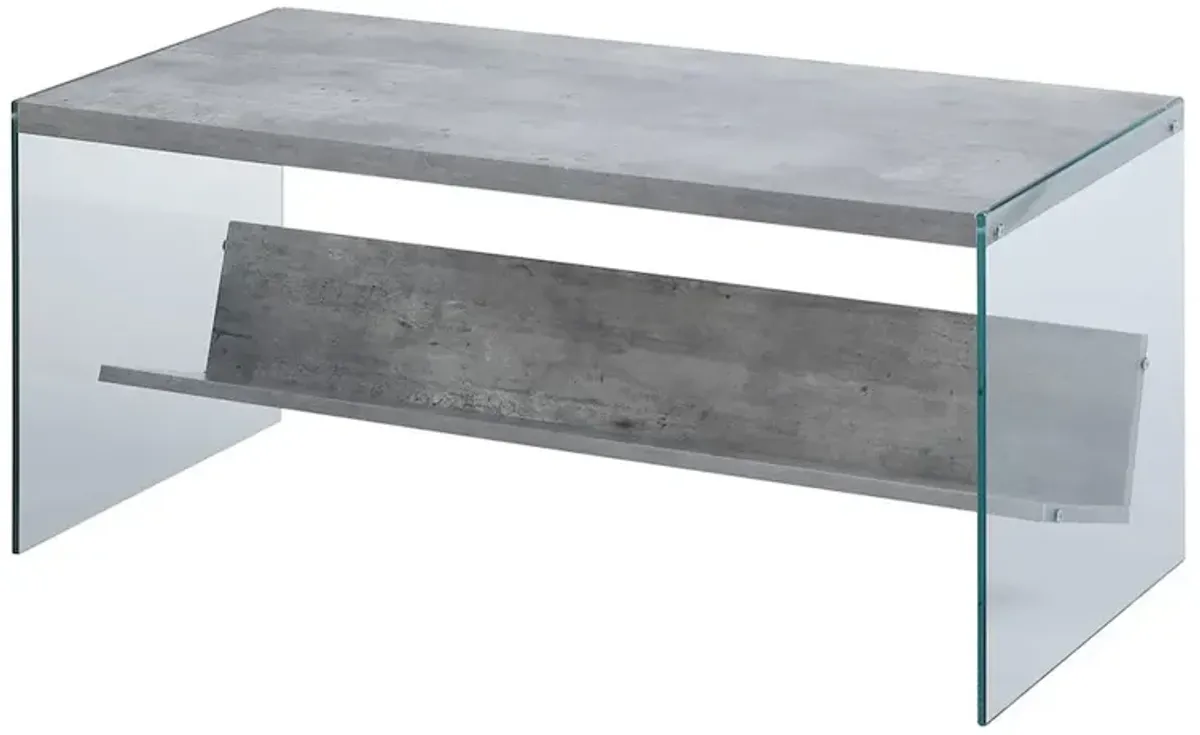 Convience Concept, Inc. SoHo Glass Coffee Table with Shelf