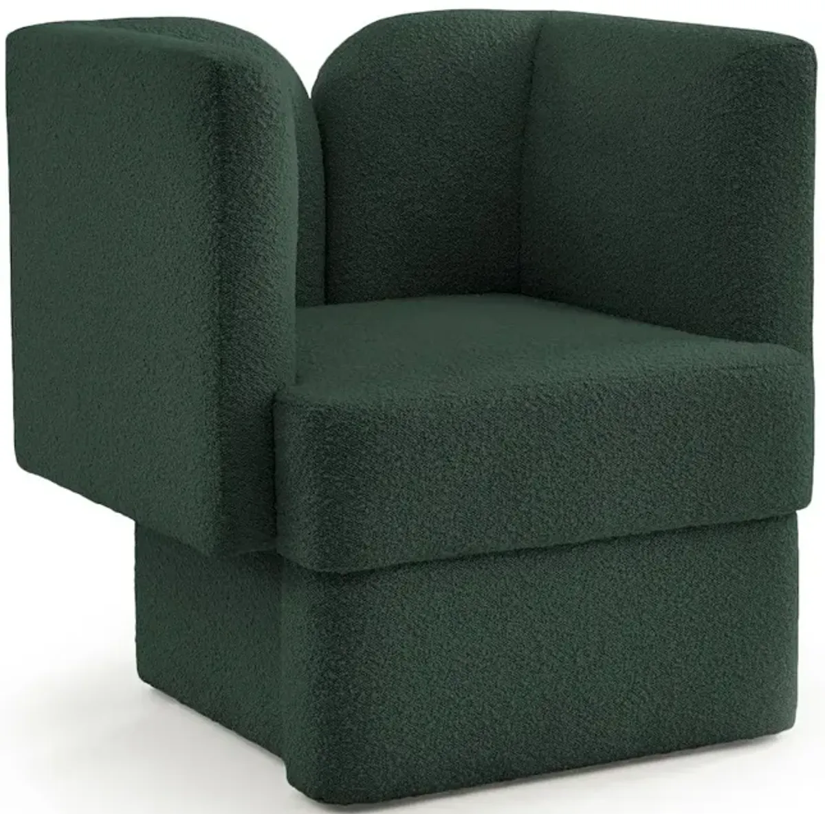 Meridian Furniture Marcel Green Boucle Fabric Chair