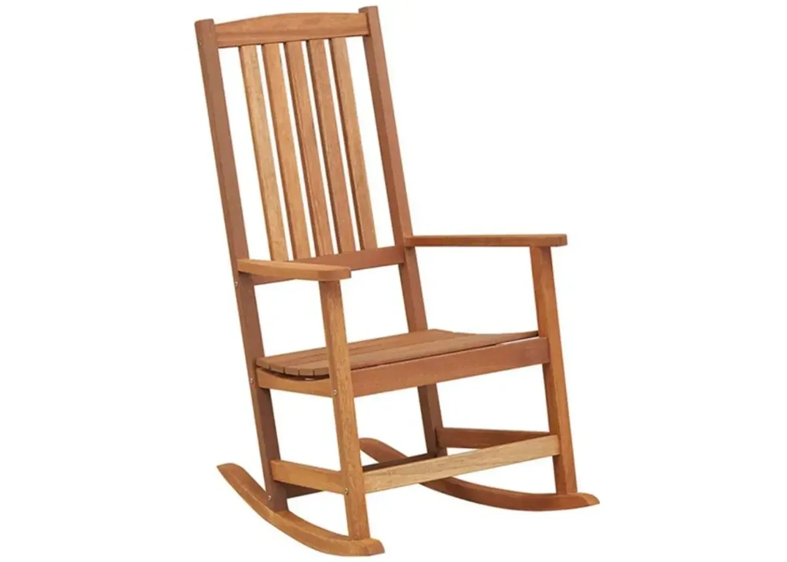 Hivvago Patio Rocking Chair Ergonomic High-Back Outdoor Rocker with Smooth Rocking Base