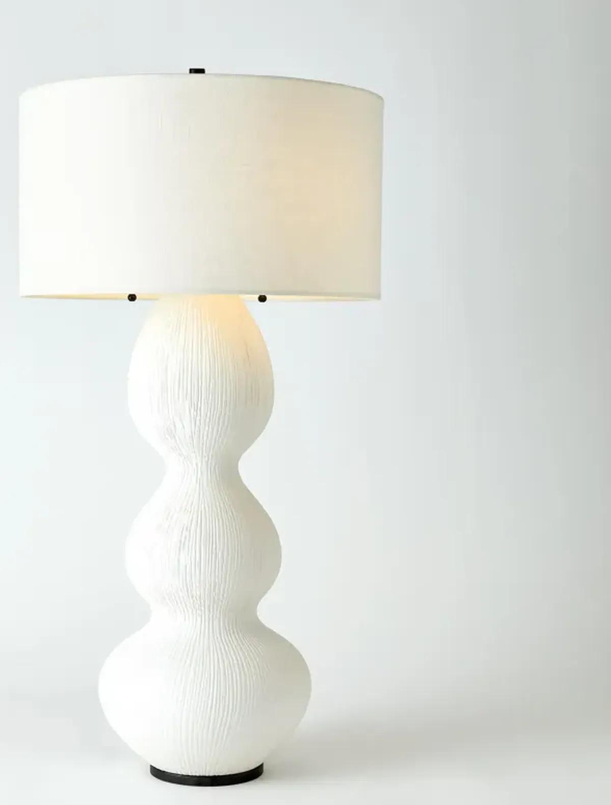 Torch Table Lamp-Matte White