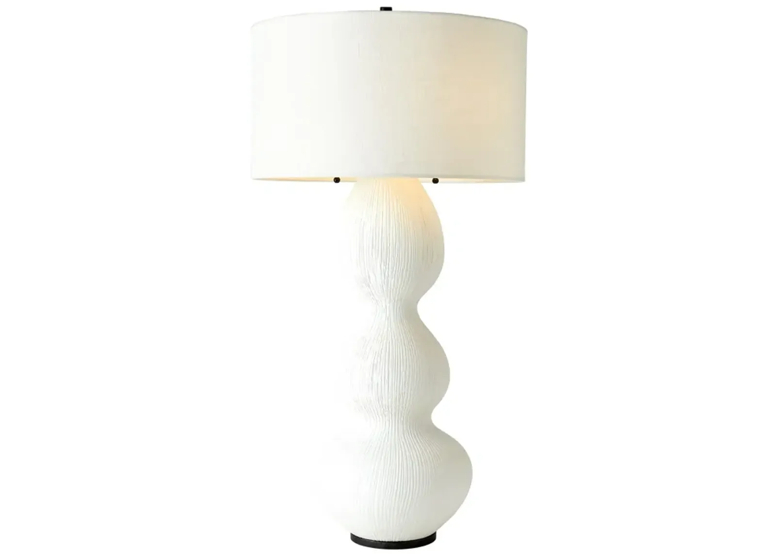 Torch Table Lamp-Matte White