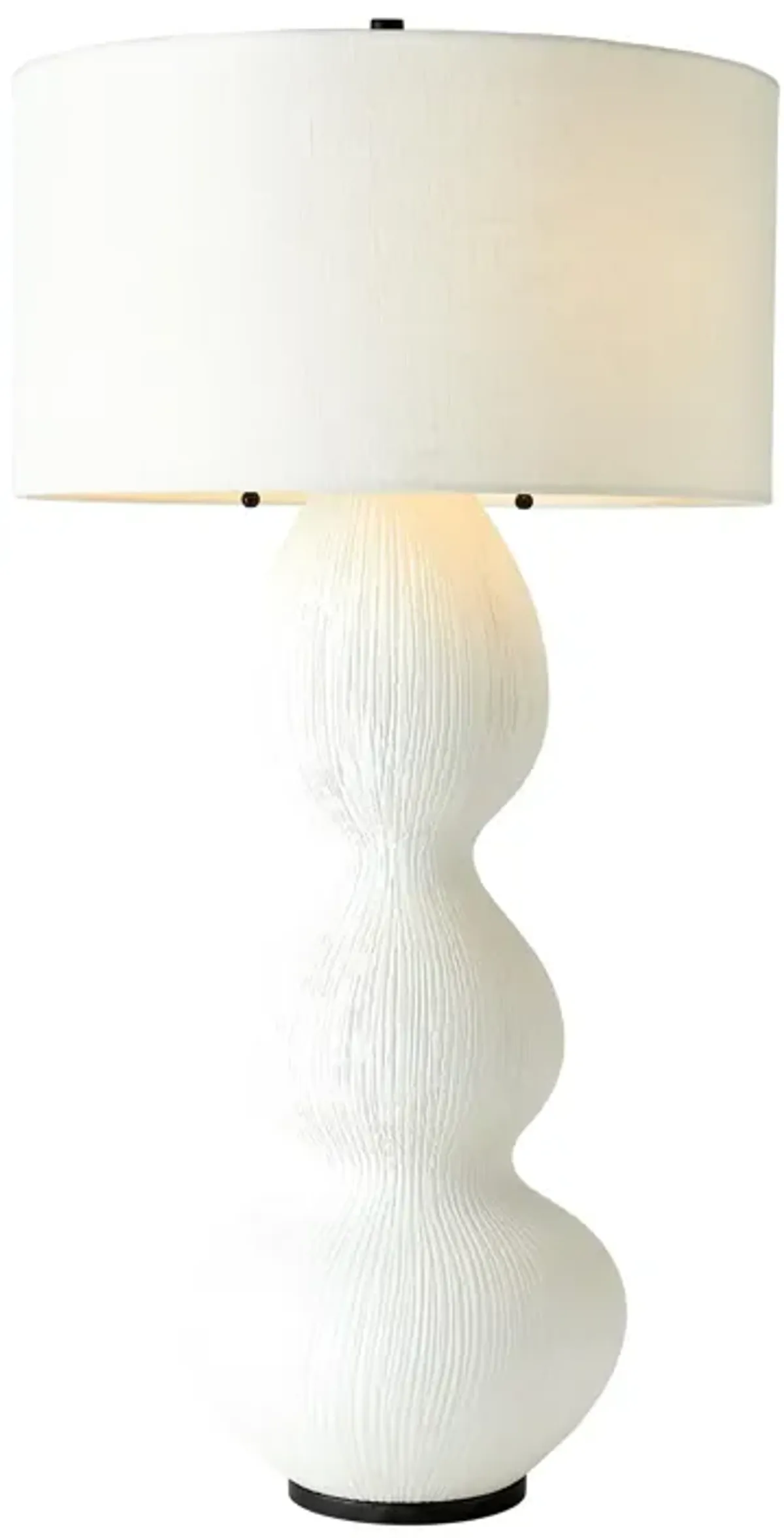 Torch Table Lamp-Matte White