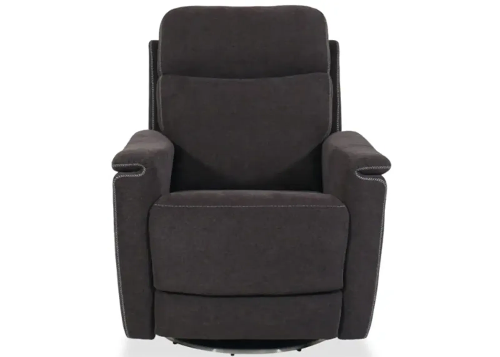 Charcoal Power Swivel Recliner