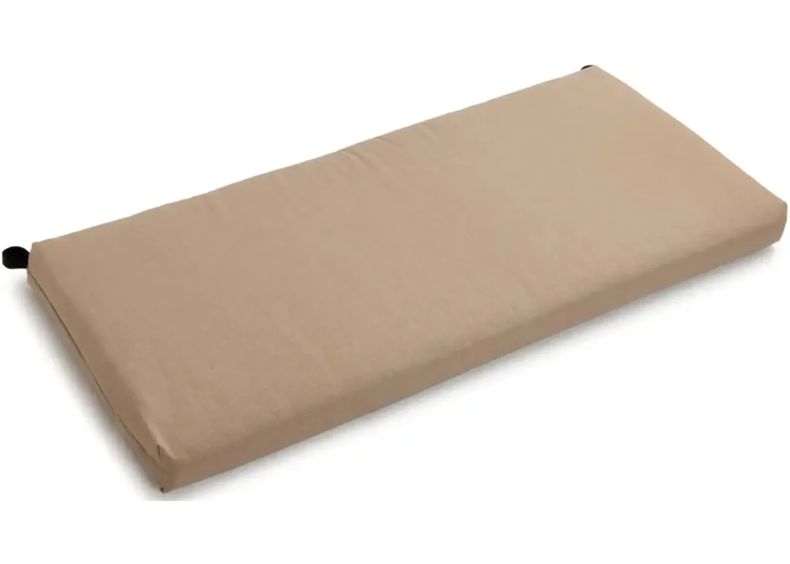 40-inch by 19-inch Outdoor Spun Polyester Loveseat Cushion - Sandstone