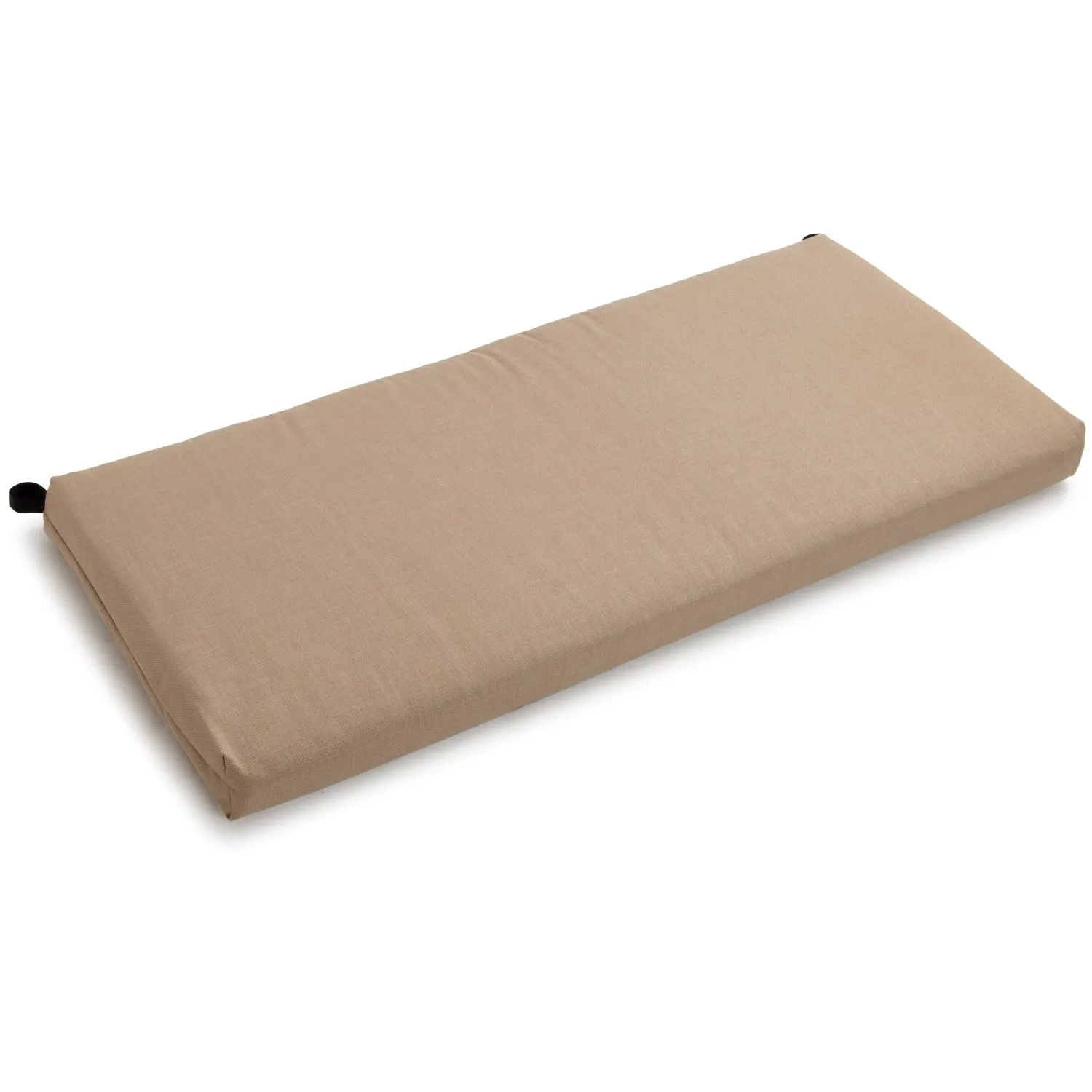 40-inch by 19-inch Outdoor Spun Polyester Loveseat Cushion - Sandstone