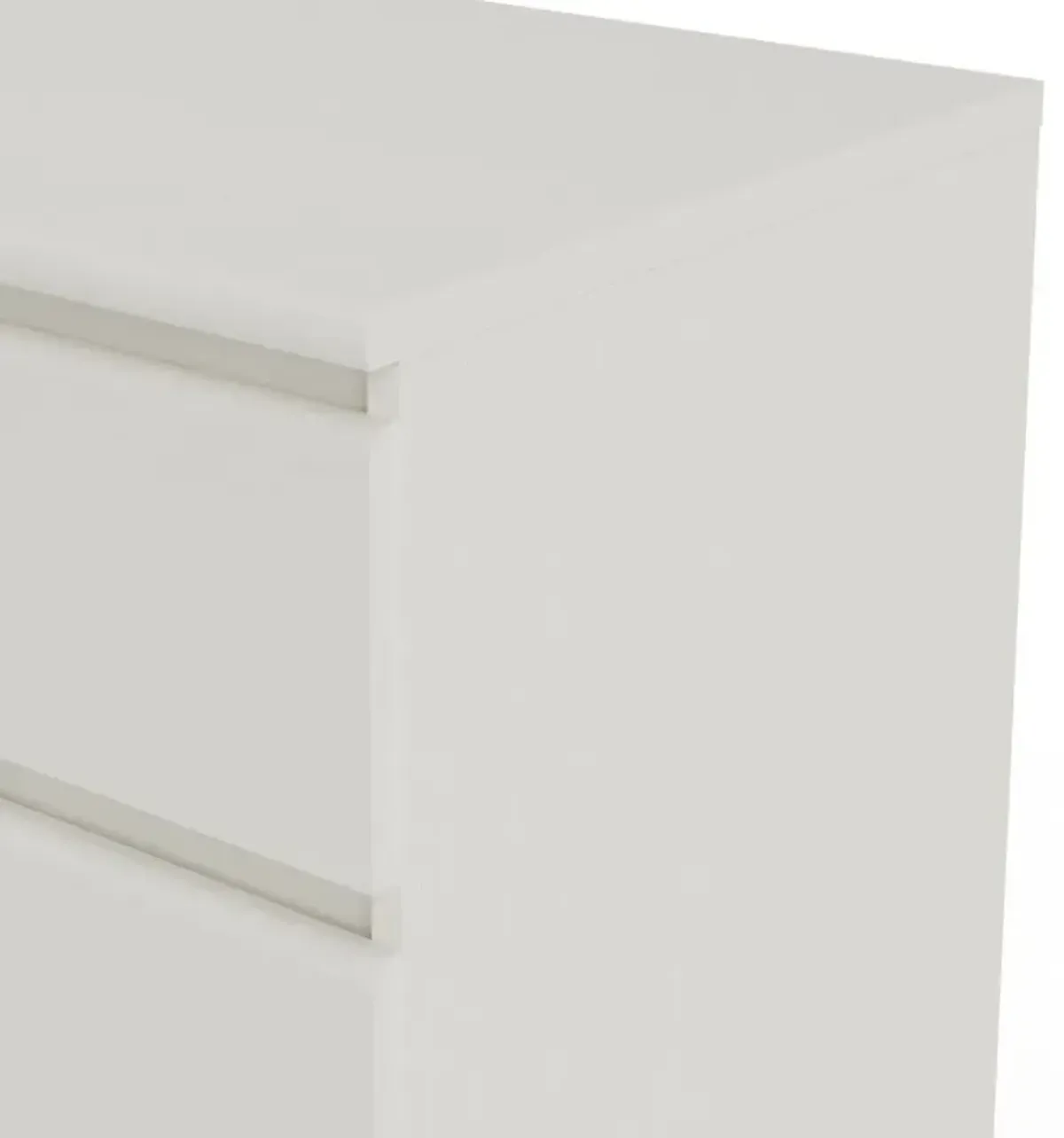 Tvilum Scottsdale 6 Drawer Double Dresser, White Wood Grain