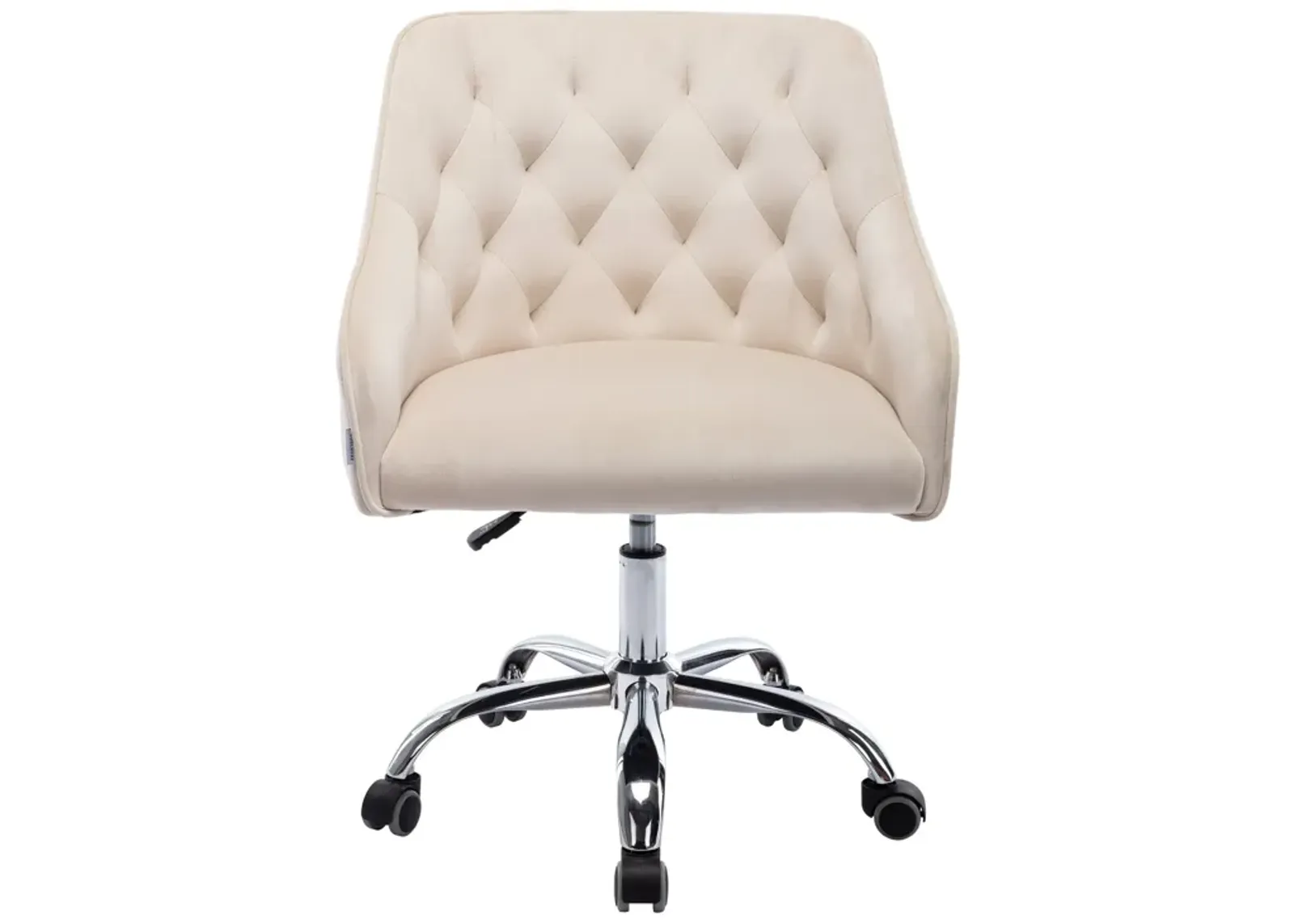 MONDAWE Velvet Cute Computer Chair, Wheels Swivel Height Adjustable Swivel Task Chair for Home Office