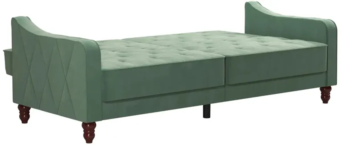 Vintage Tufted Split Back Futon