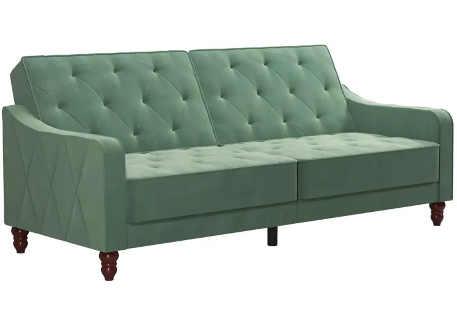 Vintage Tufted Split Back Futon