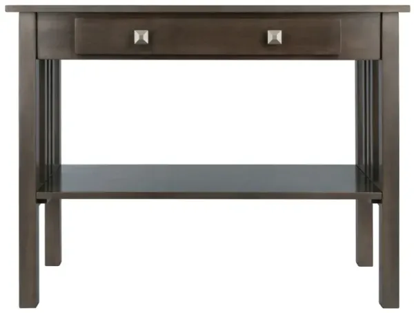 Stafford Console Hall Table, Oyster Gray