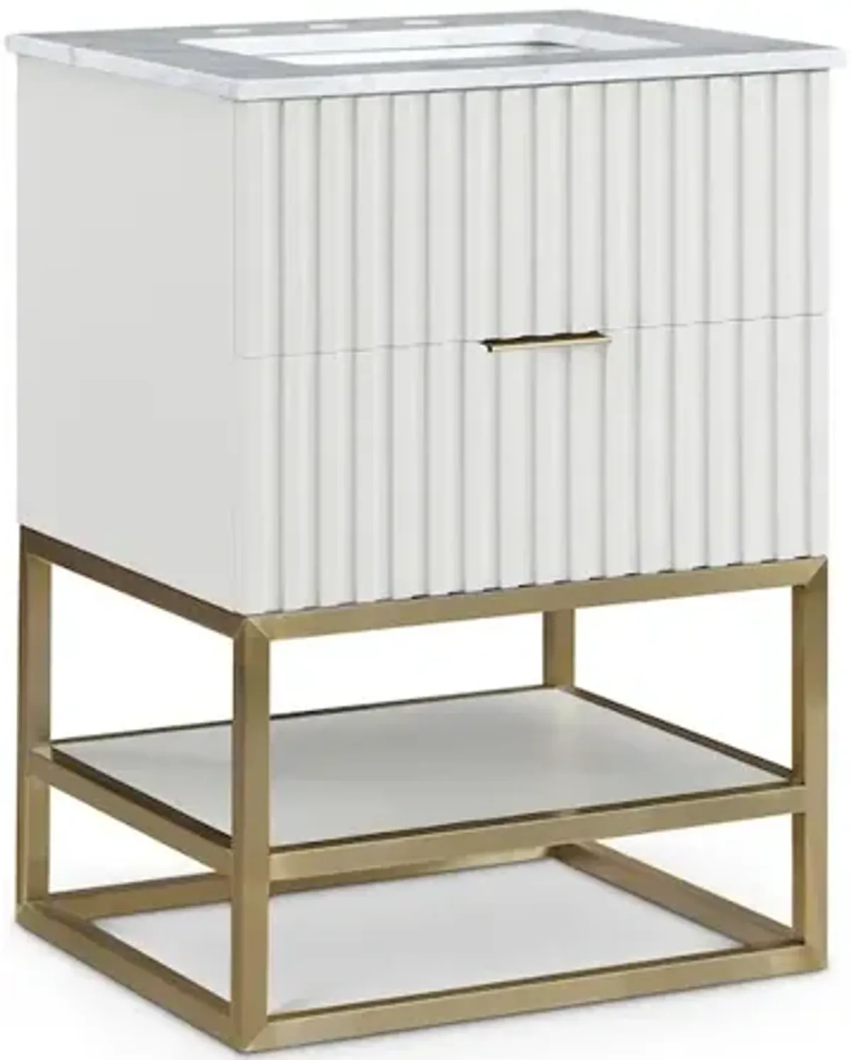 Meridian Furniture Monad White Bathroom Vanity