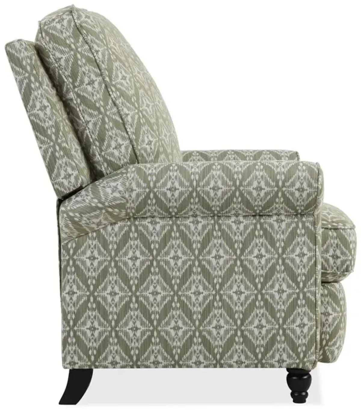 ProLounger Pushback Recliner in Pistachio Green Diamond Medallion Print