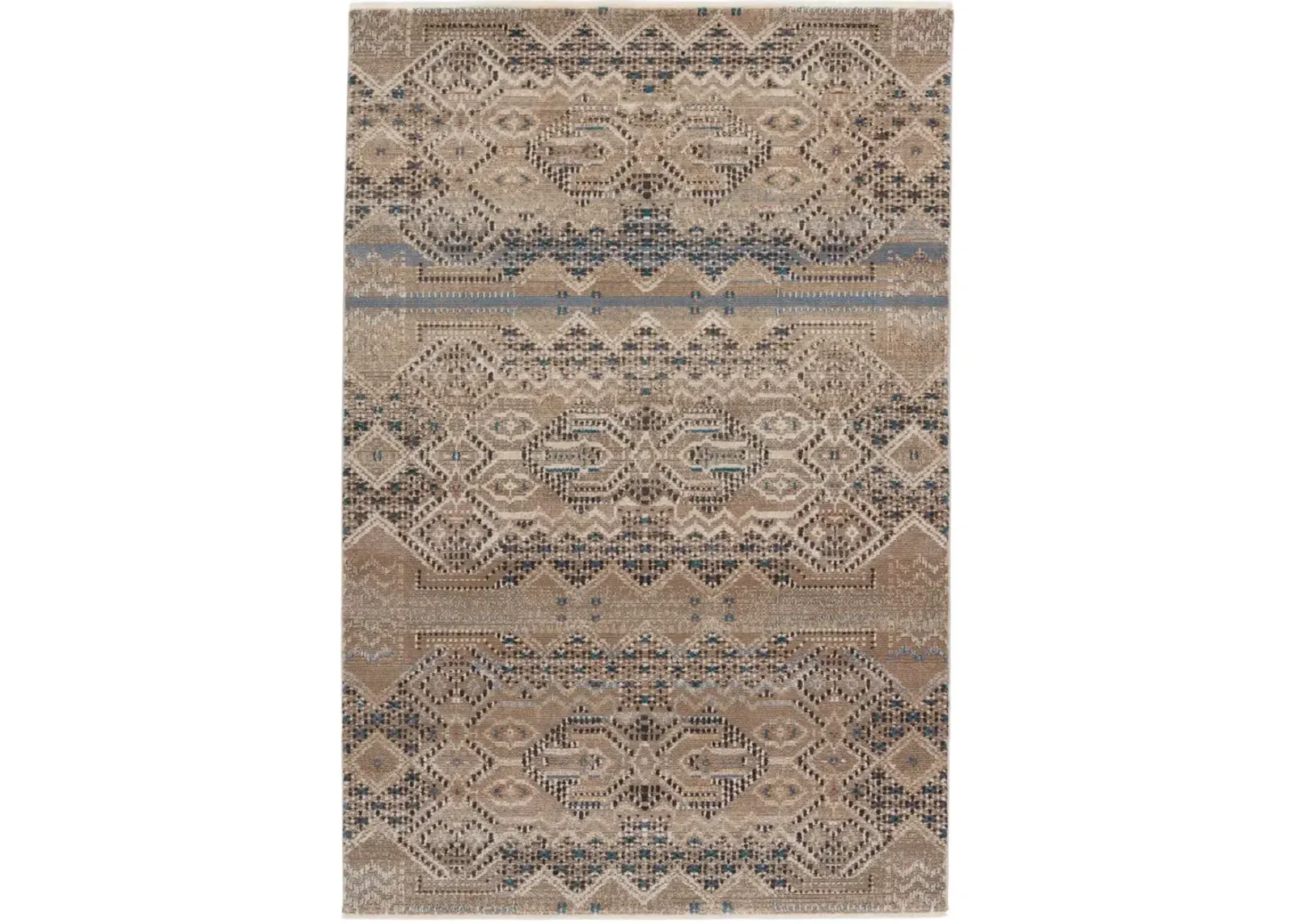 Sanaa By Nikki Chu Tamari Tan/Taupe 2'6" x 8' Runner Rug