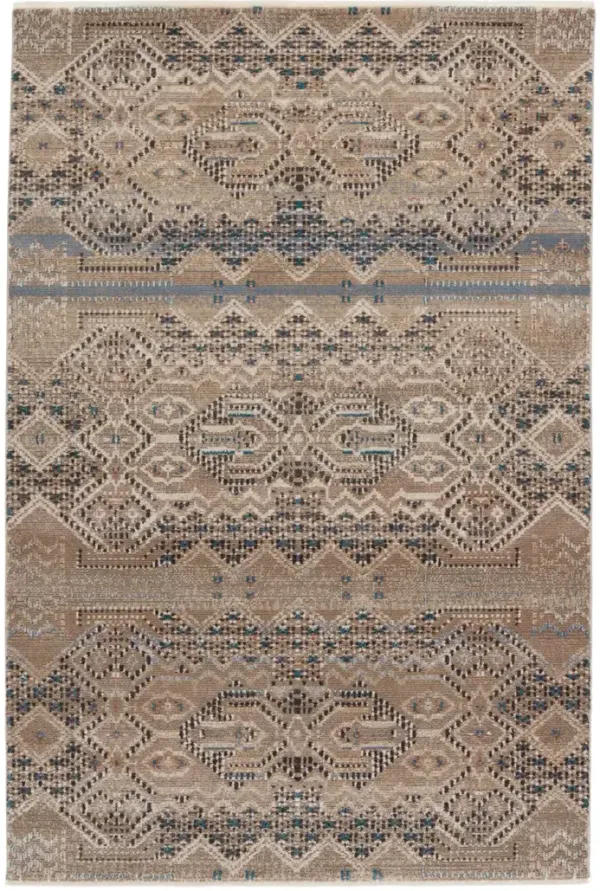 Sanaa By Nikki Chu Tamari Tan/Taupe 2'6" x 8' Runner Rug