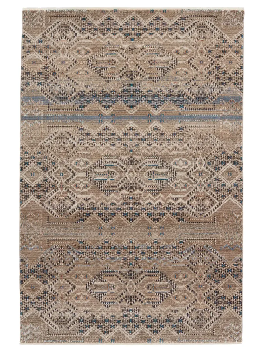 Sanaa By Nikki Chu Tamari Tan/Taupe 2'6" x 8' Runner Rug