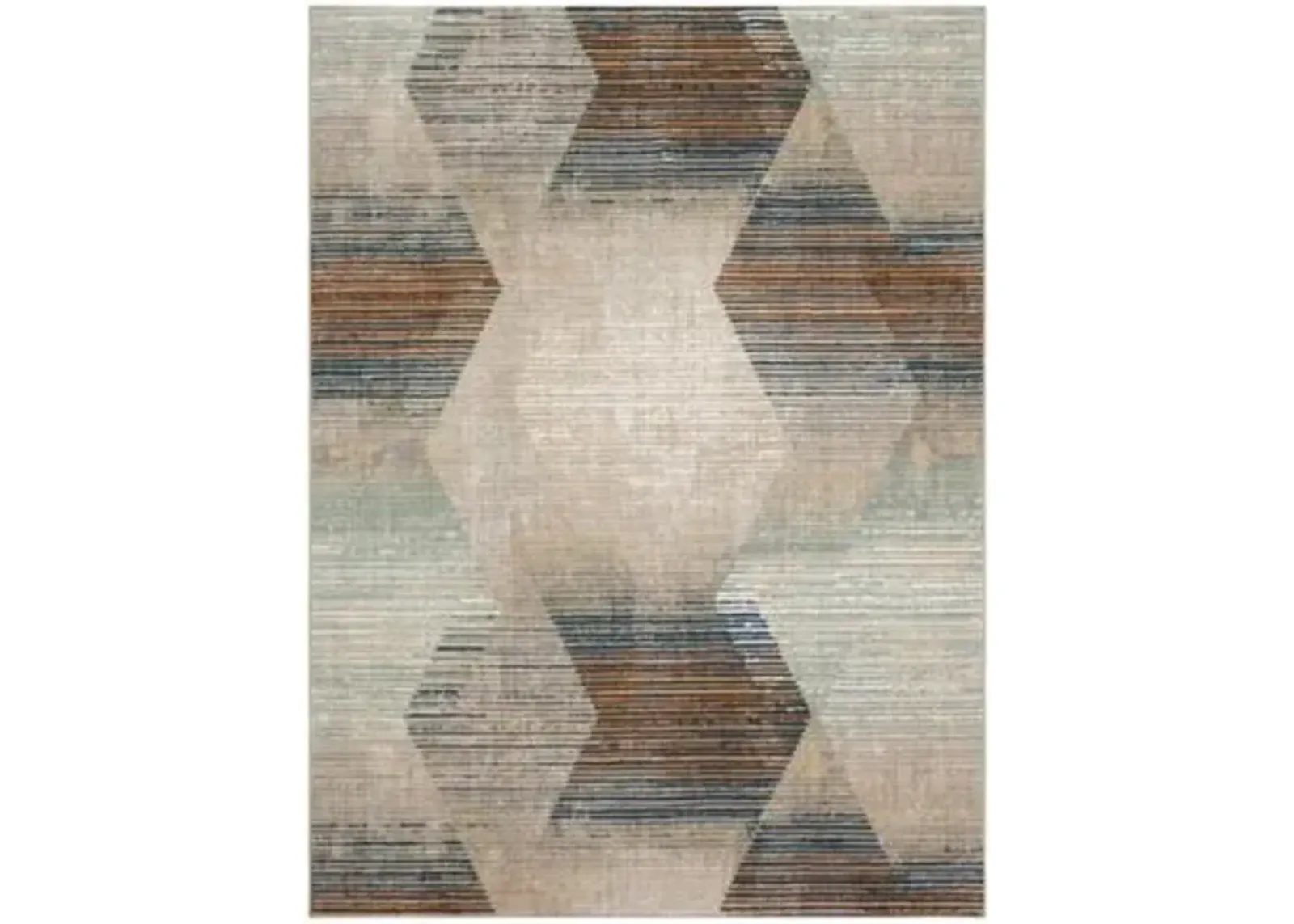 Epiphany Precarious Stria Frost gray 5' 3" X 7' 10" Rug