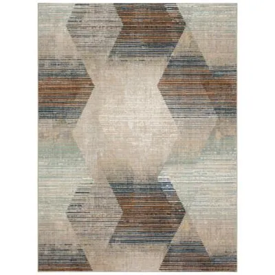 Epiphany Precarious Stria Frost gray 5' 3" X 7' 10" Rug