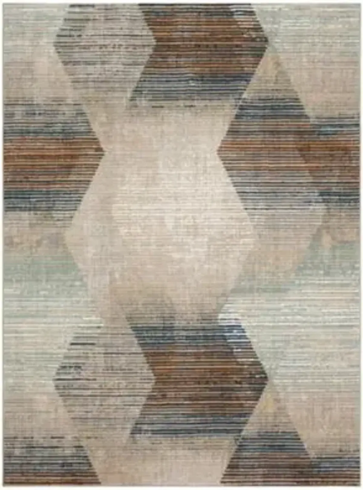 Epiphany Precarious Stria Frost gray 5' 3" X 7' 10" Rug