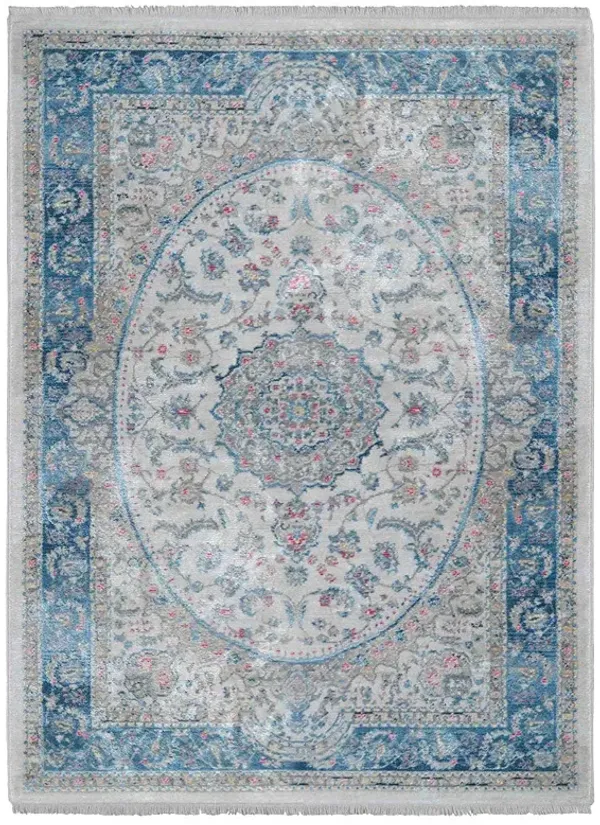 RUGSOTIC CARPETS MACHINE MADE POLYESTER AREA RUGS  - 9'x12', Rectangle Shape, Multicolor Color, Classic Oriental Traditional  Design, Low Pile Machine Made Area Rugs (M00105)