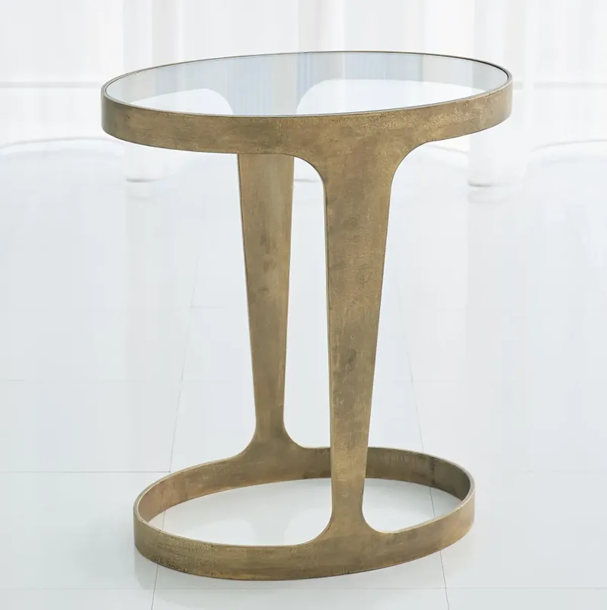 Oslo Accent Table-Gold