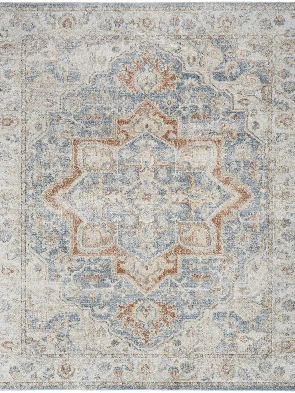 Astra Machine Washable ASW12 Denim/Multicolor 9' x 12' Rug