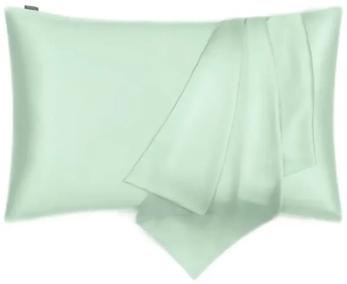 LILYHERB® Antibacterial Mint Silk Pillowcase