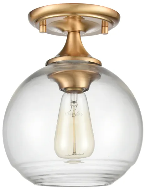 Angie Brass Semi Flush Mount